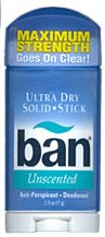 Ban deodorant