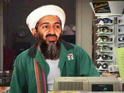Bin Laden as 7-11 clerk