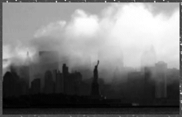 Cloud of smoke over NYC