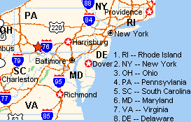 map of Shanksville